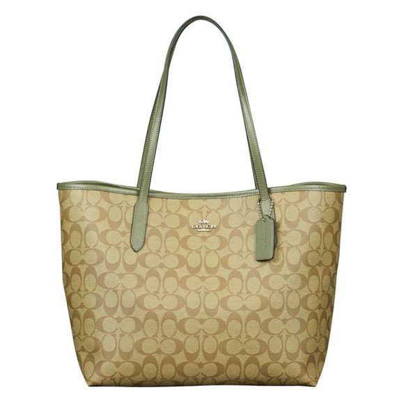 Coach Signature City Tote in Khaki Surplus - Picture 1 of 2